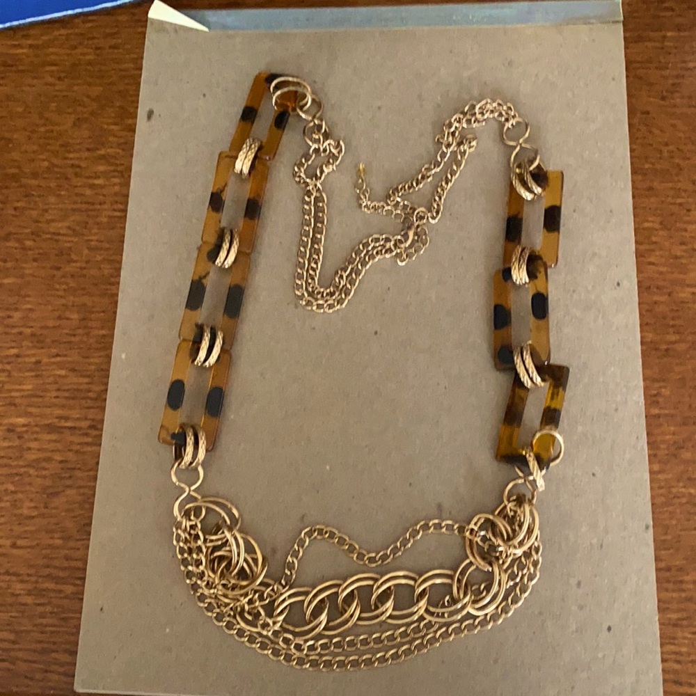 Animal print necklace